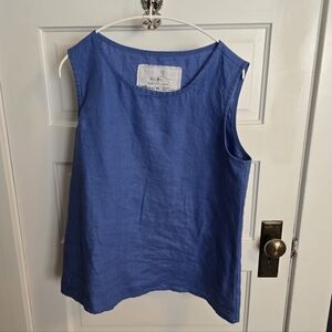 Notperfectlinen Vienna Tank Cornflower Blue M/L